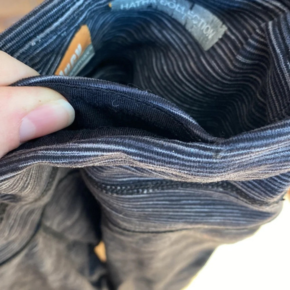 Lucy Powermax Crop Hatha Collection XXS parallel stripe leggings flawed black - Picture 7 of 7